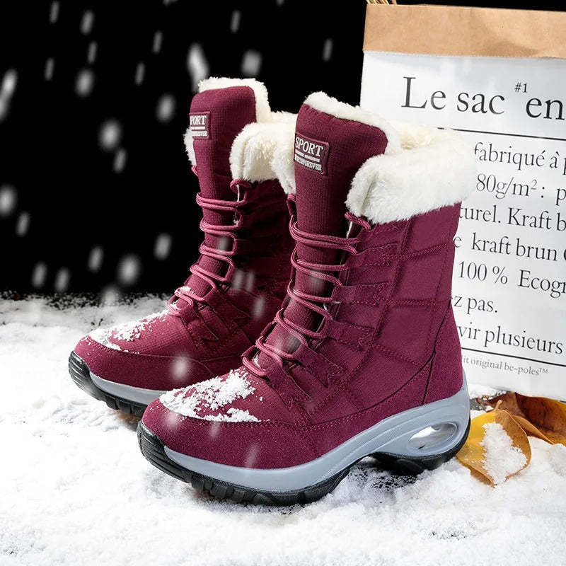 Stivali da Neve Impermeabili Mezza Gamba da Donna