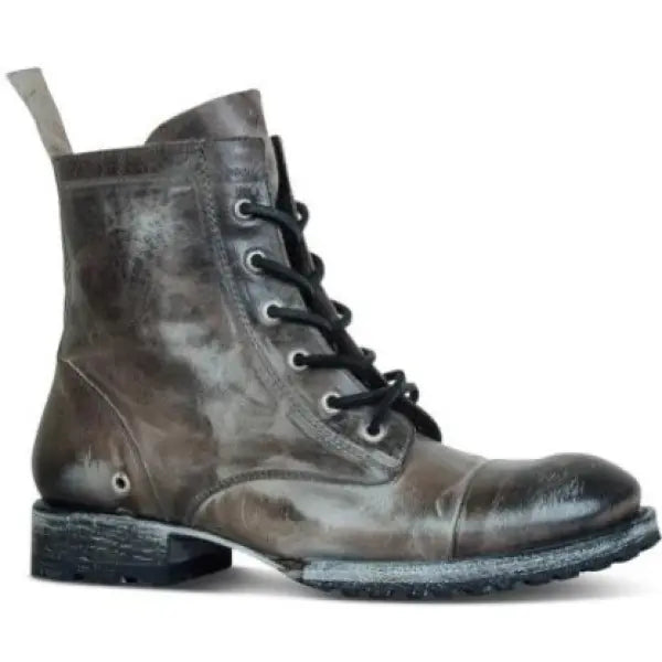 Stivali stringati robusti da uomo in stile vintage