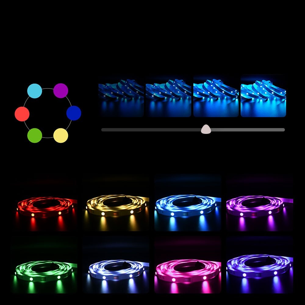 Striscia LED da 10 m con cambio colore e controllo tramite app