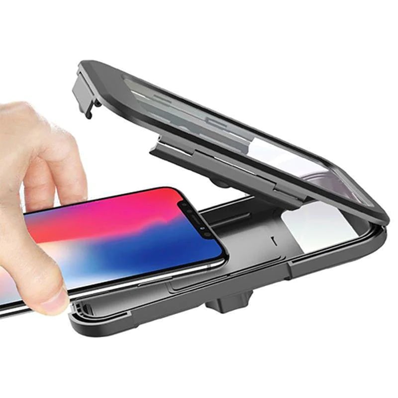 Supporto impermeabile da manubrio per bicicletta con powerbank da 15W