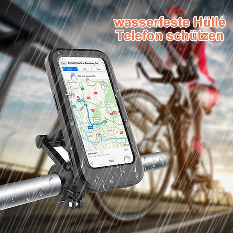 Supporto impermeabile da manubrio per bicicletta con powerbank da 15W