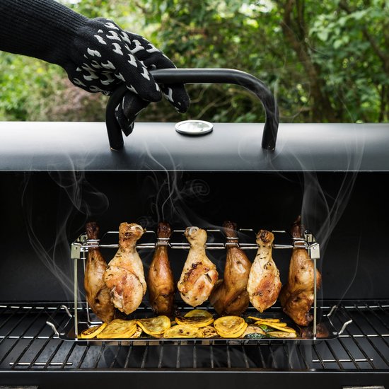 Supporto per cosce di pollo per barbecue