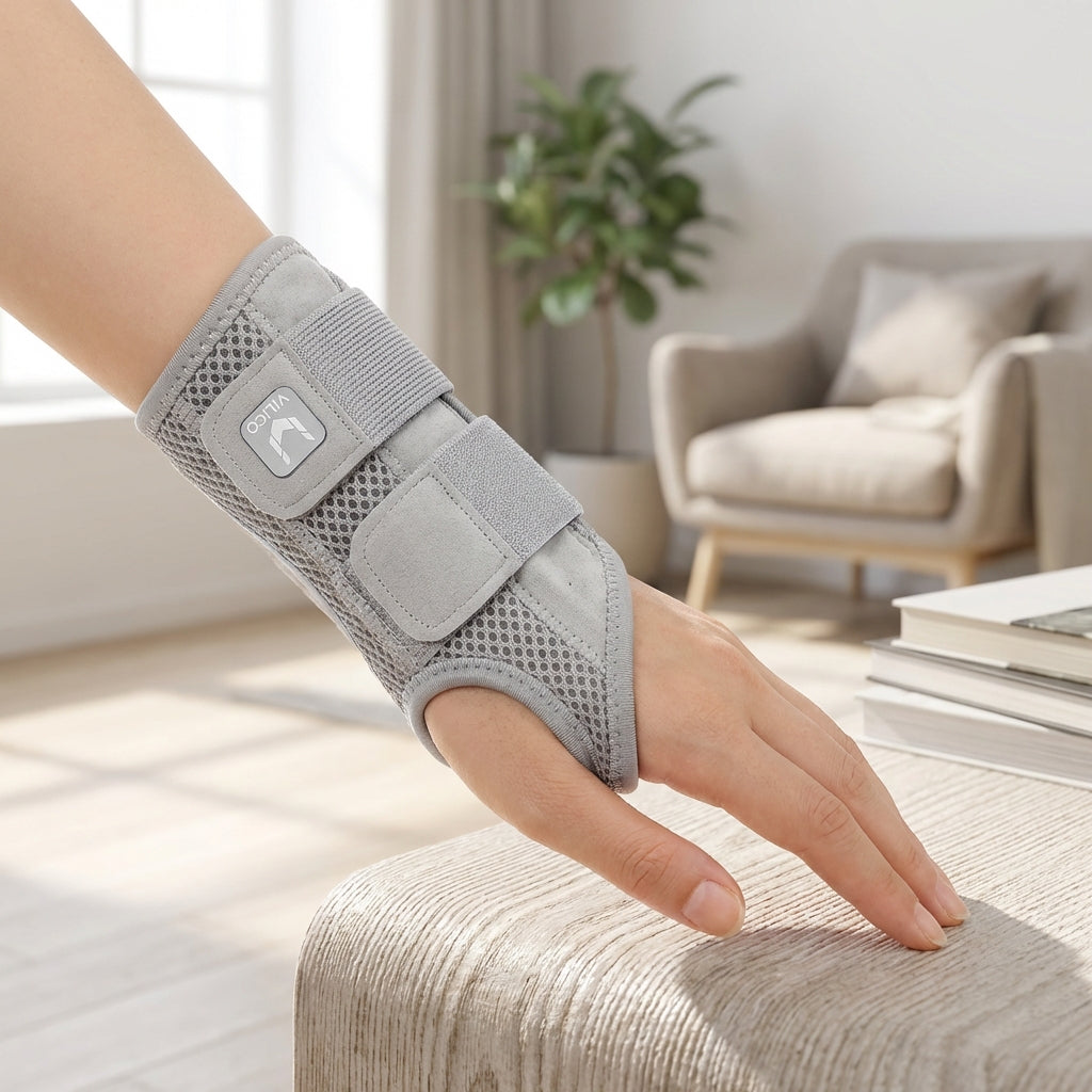 Supporto per polso a mezze dita