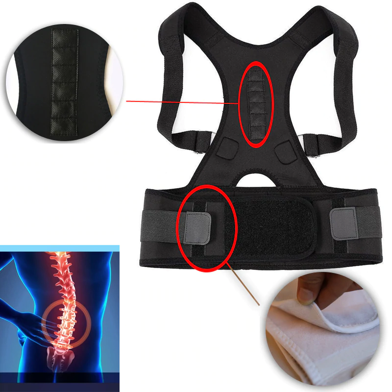Supporto schiena - Correttore di postura e magnetoterapia per una schiena sana