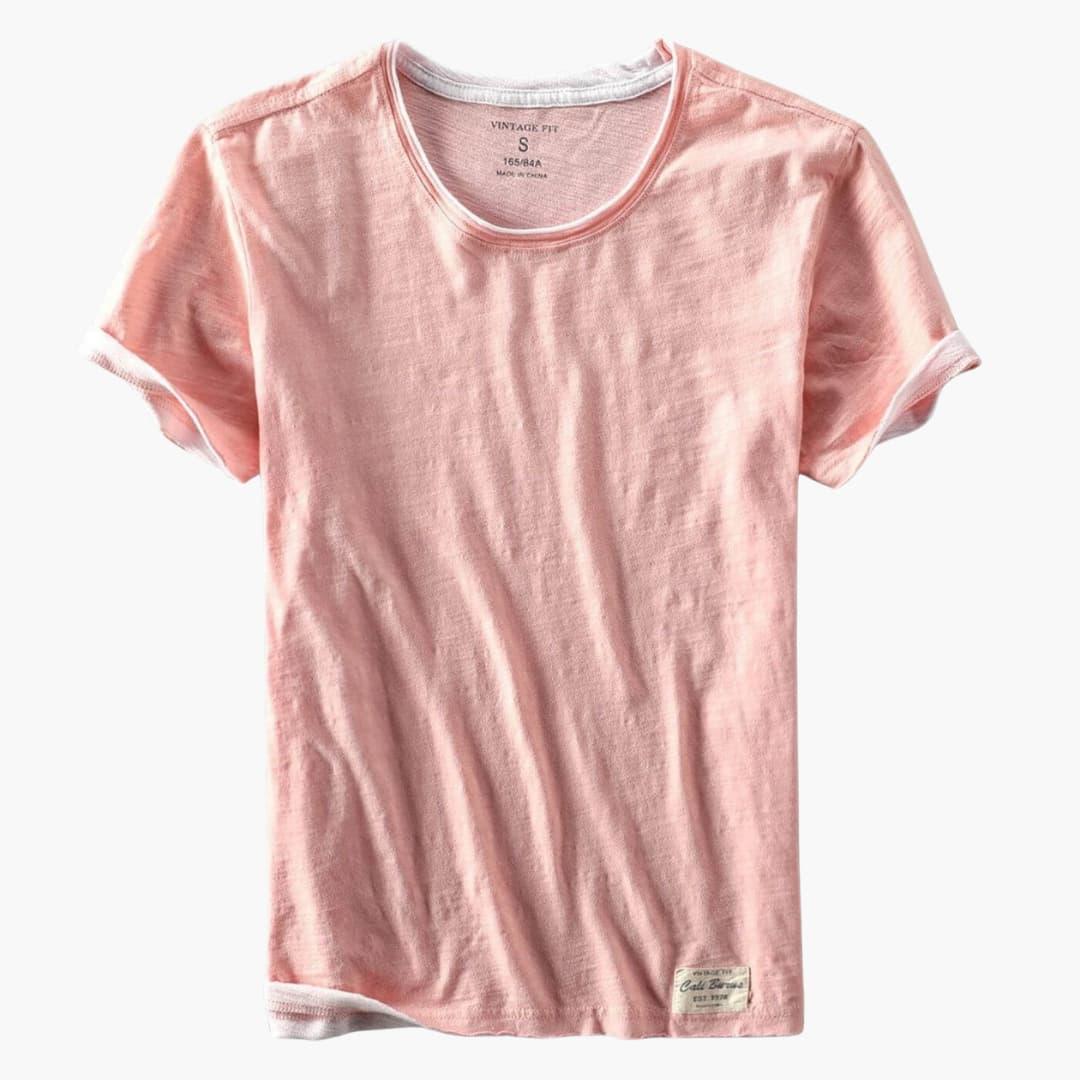 T-shirt base da uomo in cotone a maniche corte con girocollo
