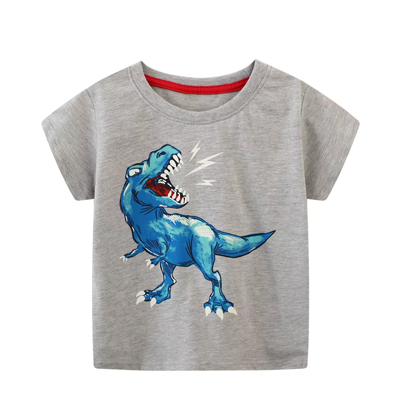 T-Shirt da Bambino Fluorescente al Buio a Tema Dinosauri