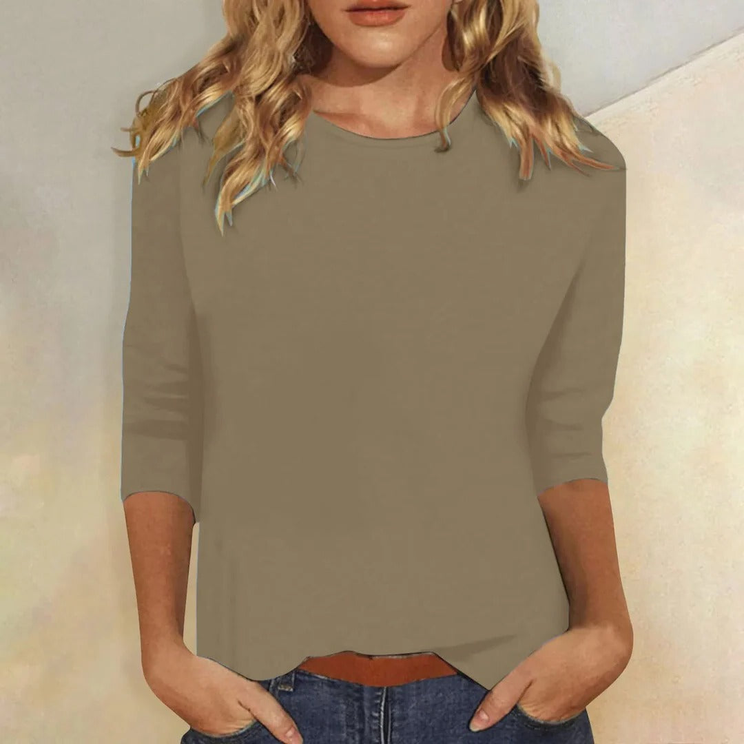 T-shirt da Donna con Maniche a 3/4