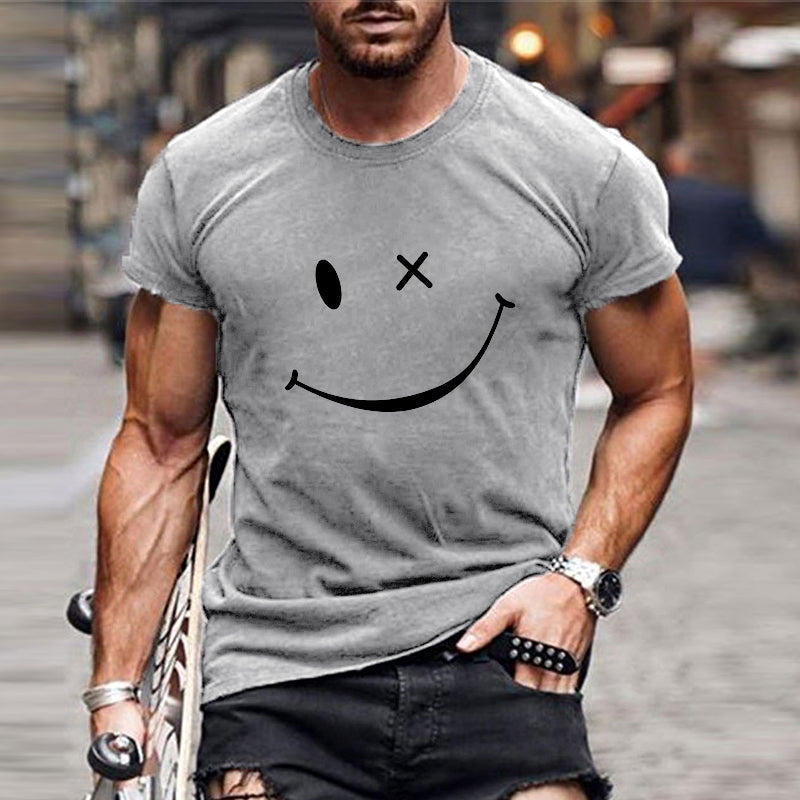 T-shirt da uomo con grafica Smiley