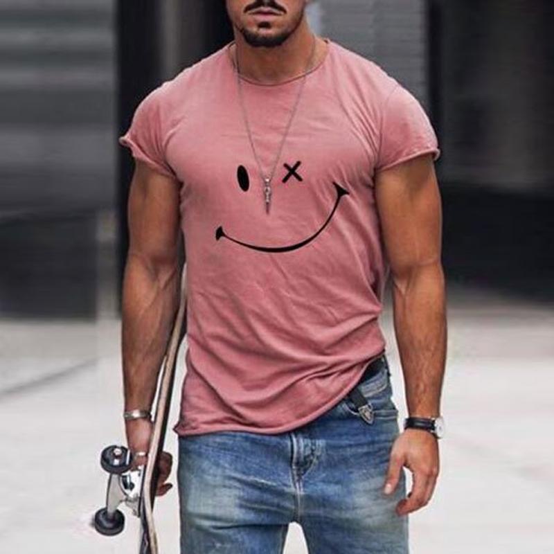 T-shirt da uomo con grafica Smiley