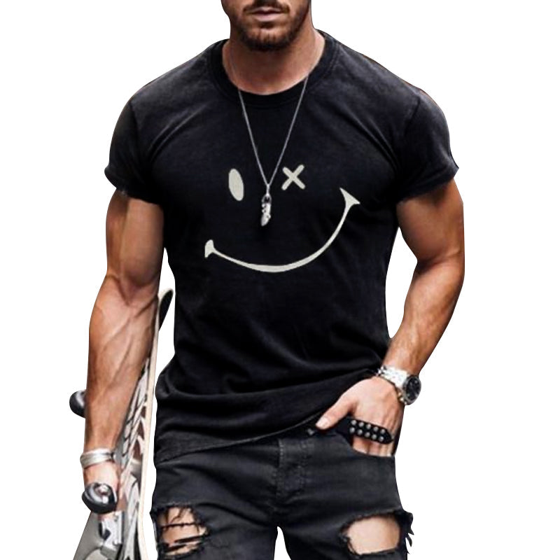 T-shirt da uomo con grafica Smiley