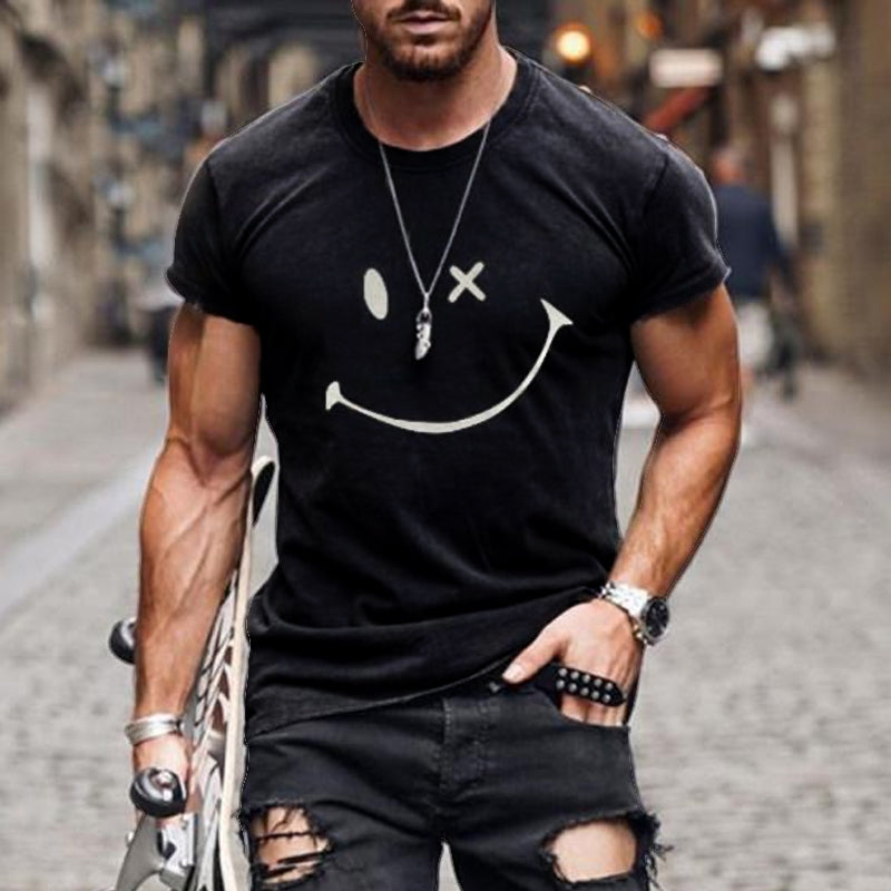 T-shirt da uomo con grafica Smiley