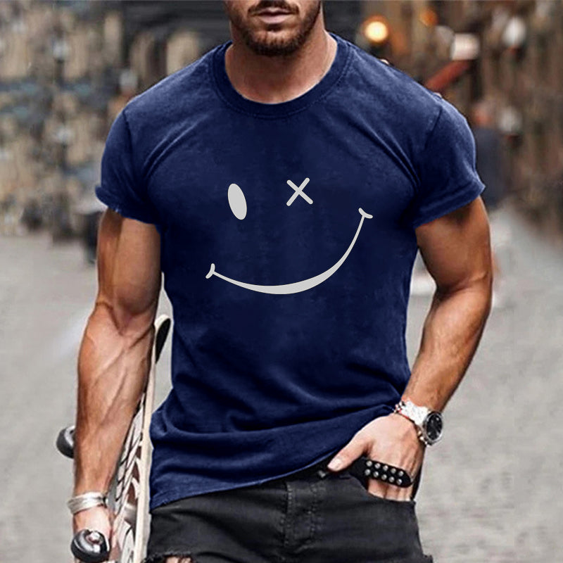 T-shirt da uomo con grafica Smiley