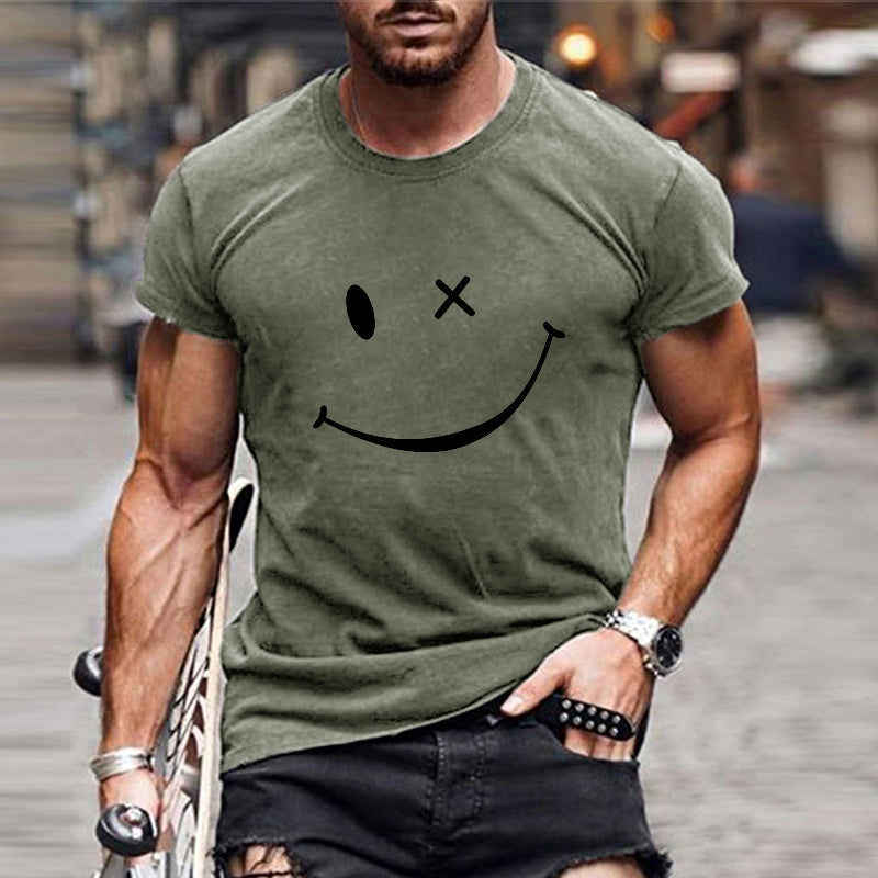 T-shirt da uomo con grafica Smiley
