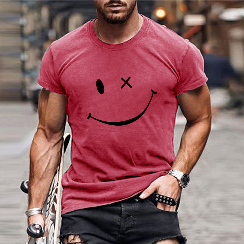 T-shirt da uomo con grafica Smiley