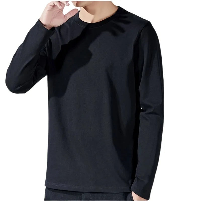 T-shirt da uomo in cotone a maniche lunghe