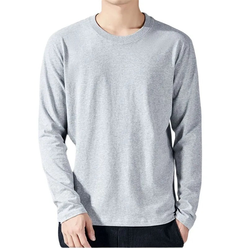 T-shirt da uomo in cotone a maniche lunghe