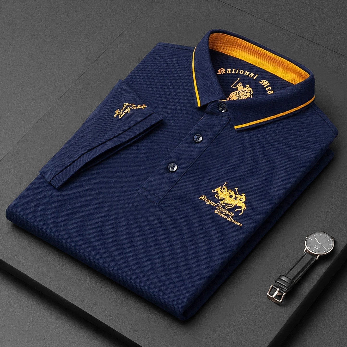 T-Shirt Polo da Uomo Taglio Classico con Ricamo
