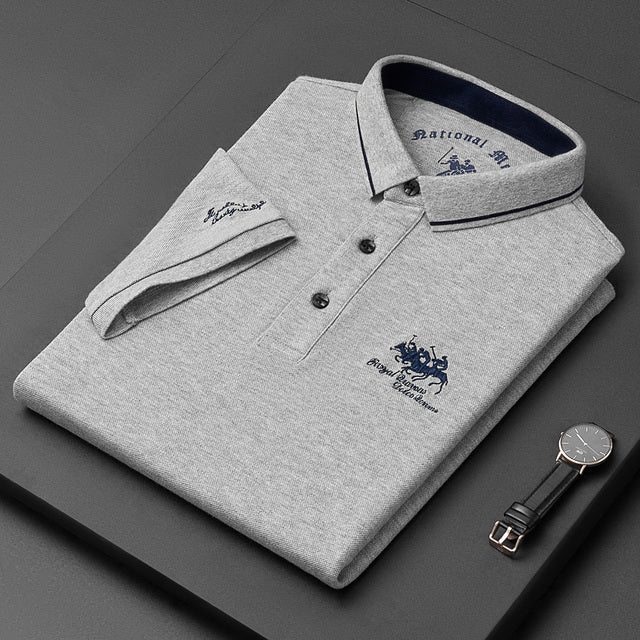 T-Shirt Polo da Uomo Taglio Classico con Ricamo