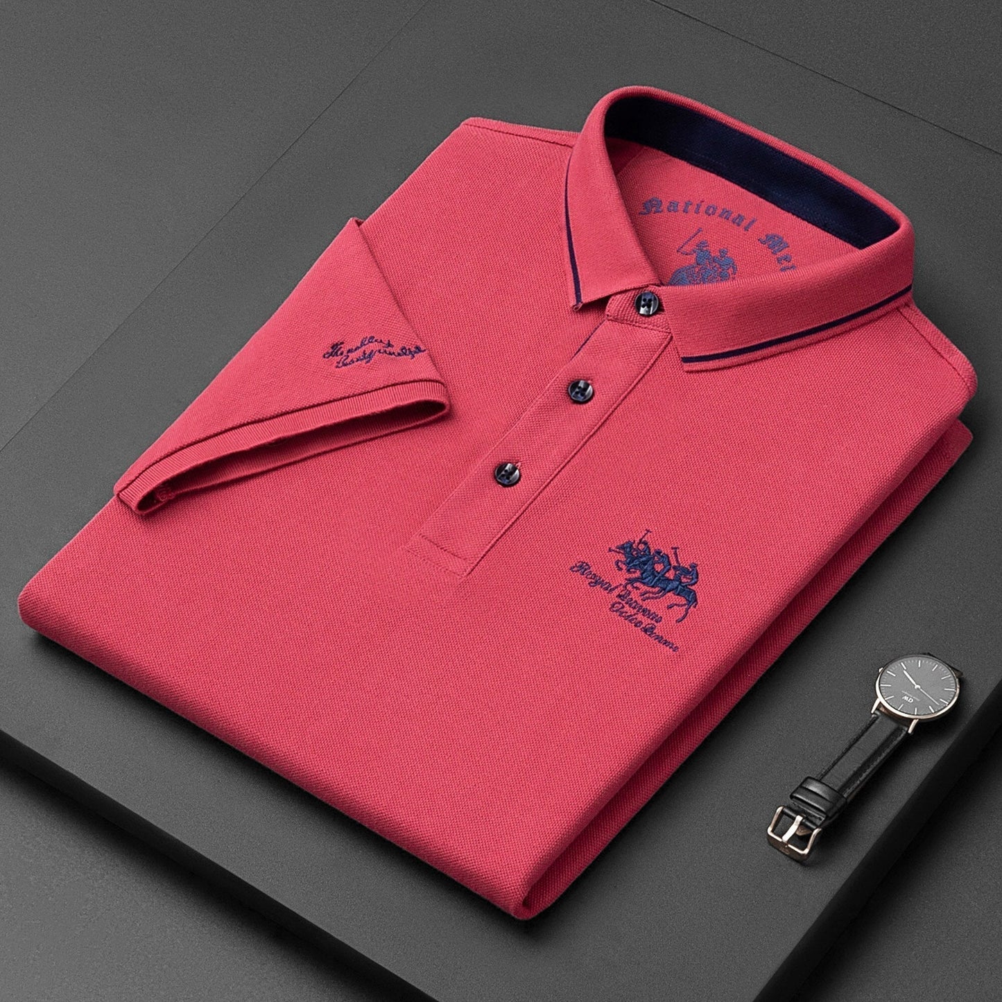 T-Shirt Polo da Uomo Taglio Classico con Ricamo