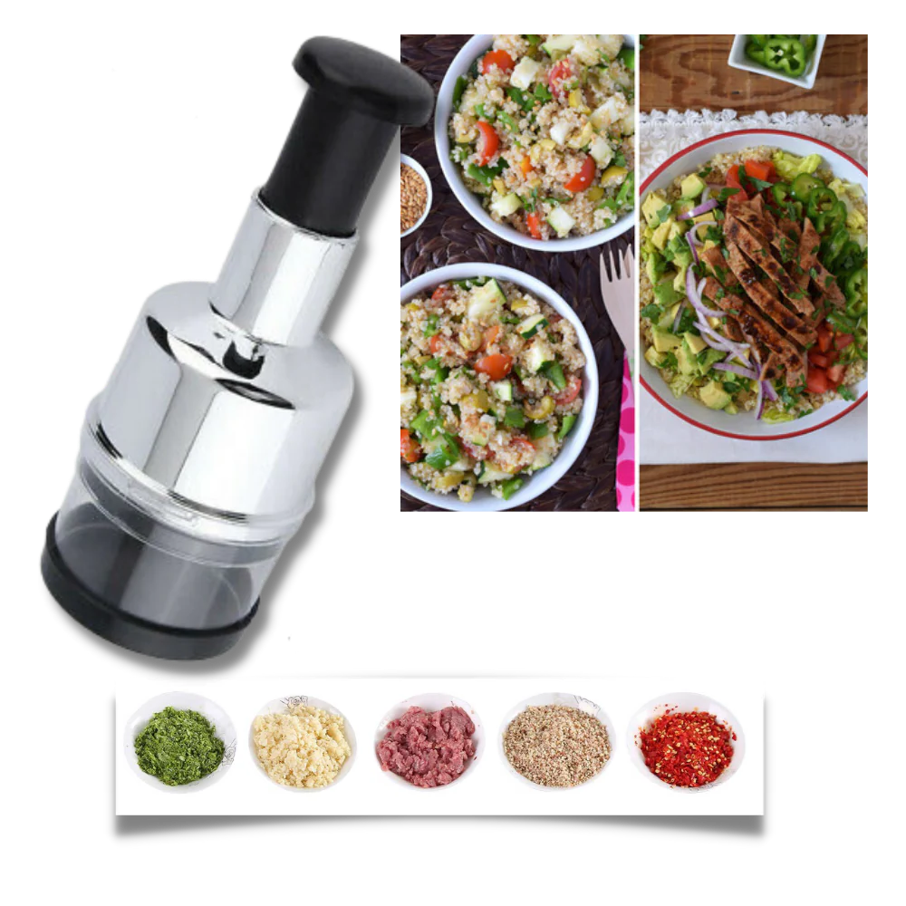Tagliaverdure e tritaglio compatto in acciaio inox per una cucina efficiente