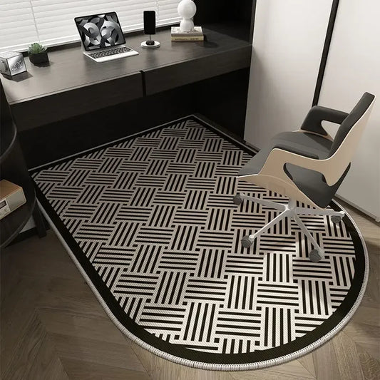Tappetino per Sedia da Ufficio Geometrico – Design Morbido, Lavabile e Antiscivolo