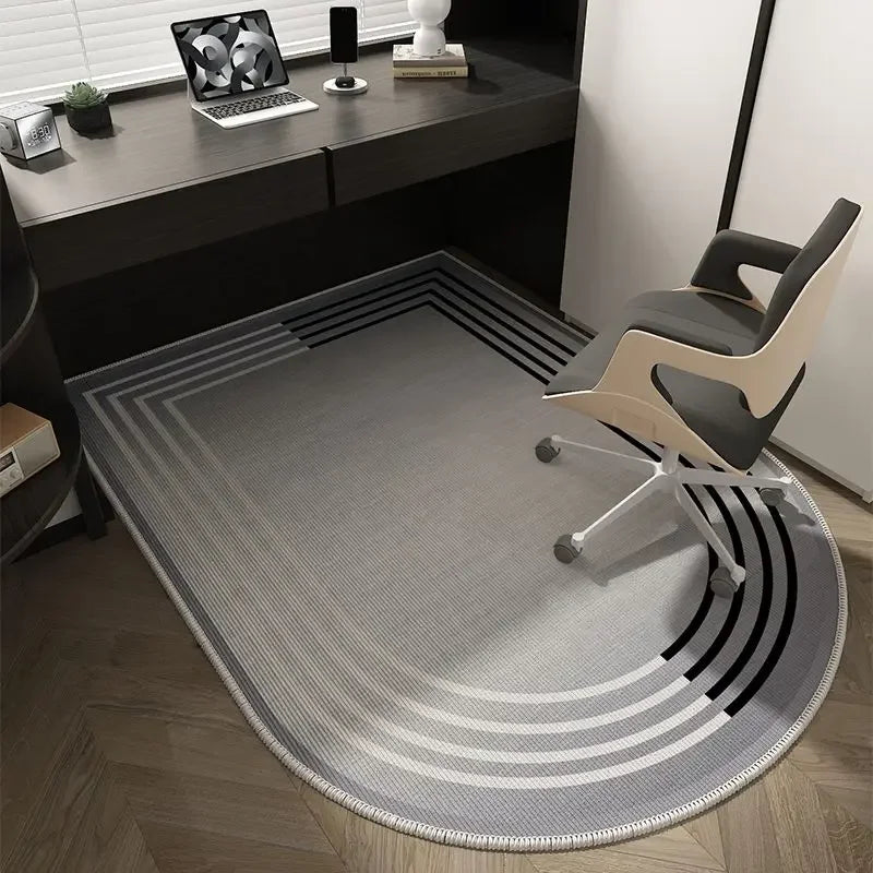 Tappetino per Sedia da Ufficio Geometrico – Design Morbido, Lavabile e Antiscivolo