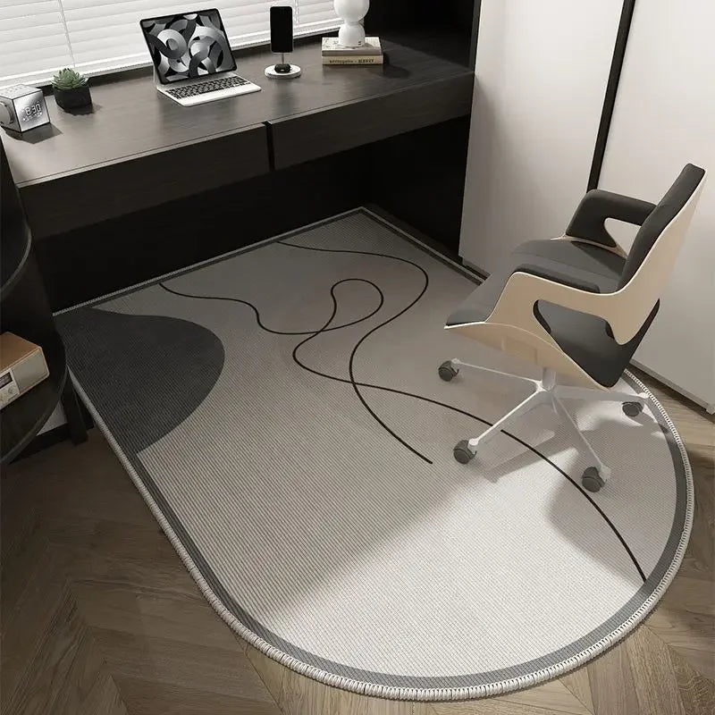 Tappetino per Sedia da Ufficio Geometrico – Design Morbido, Lavabile e Antiscivolo