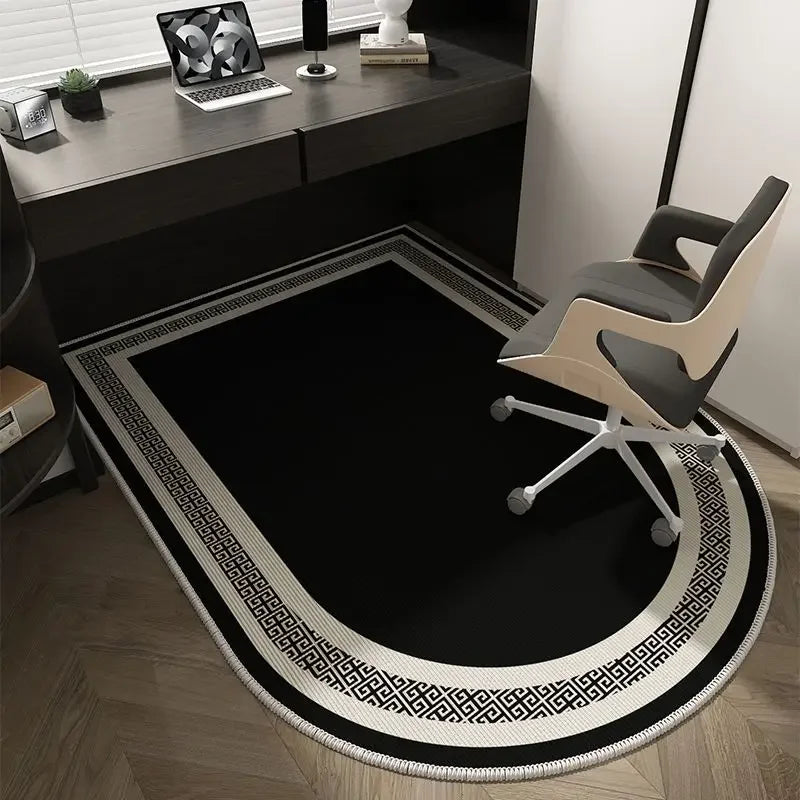 Tappetino per Sedia da Ufficio Geometrico – Design Morbido, Lavabile e Antiscivolo