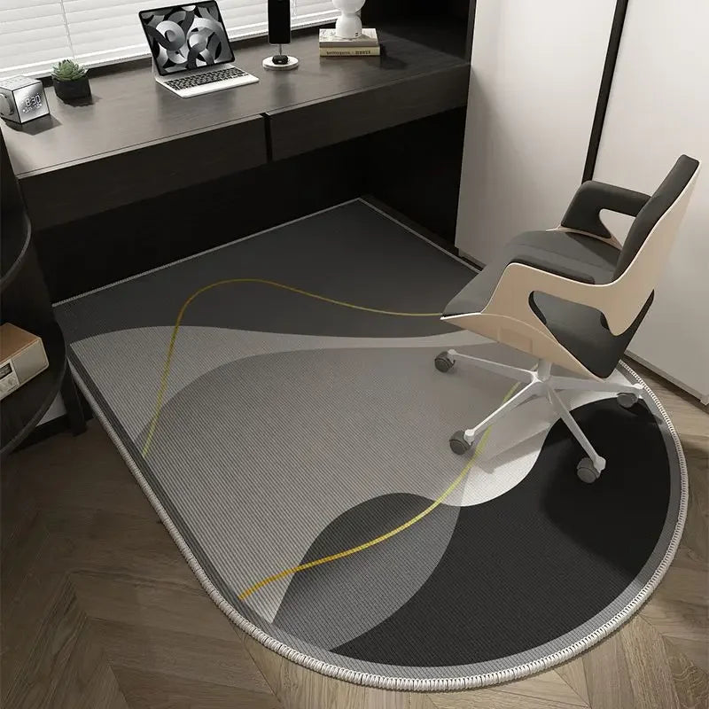 Tappetino per Sedia da Ufficio Geometrico – Design Morbido, Lavabile e Antiscivolo
