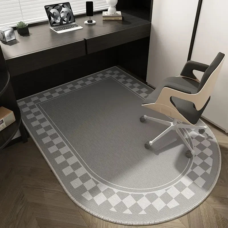 Tappetino per Sedia da Ufficio Geometrico – Design Morbido, Lavabile e Antiscivolo