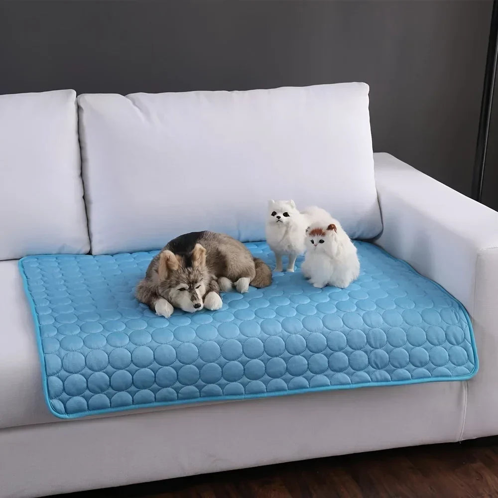 Tappetino rinfrescante per cani | Cuccia estiva per cani di taglia piccola e grande | Coperta resistente per gatti e protezione per divano