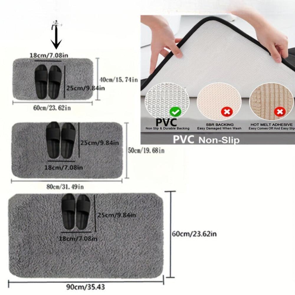 Tappeto da bagno assorbente e antiscivolo per il massimo comfort