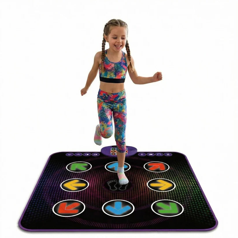Tappeto da ballo Bluetooth per bambini con luci a LED e pad di gioco musicale elettronico