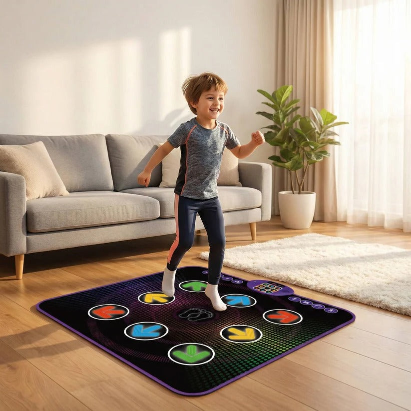 Tappeto da ballo Bluetooth per bambini con luci a LED e pad di gioco musicale elettronico