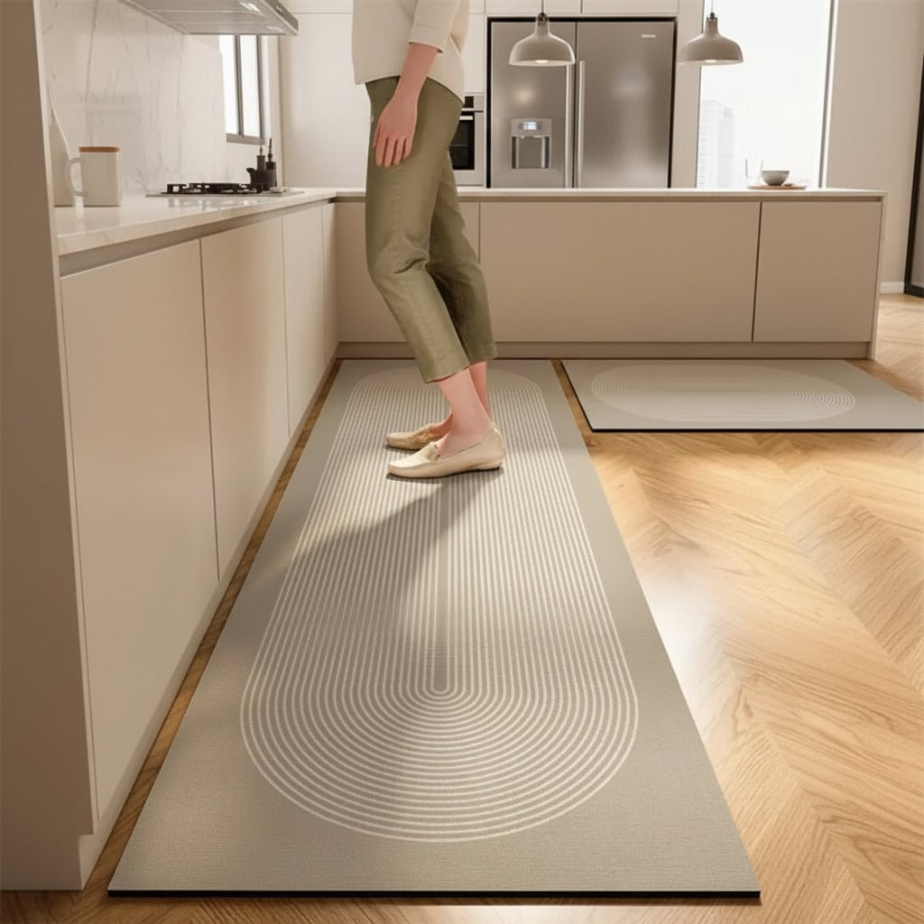 Tappeto da Cucina Anatomico Defaticante con Superficie Assorbente e Antiscivolo