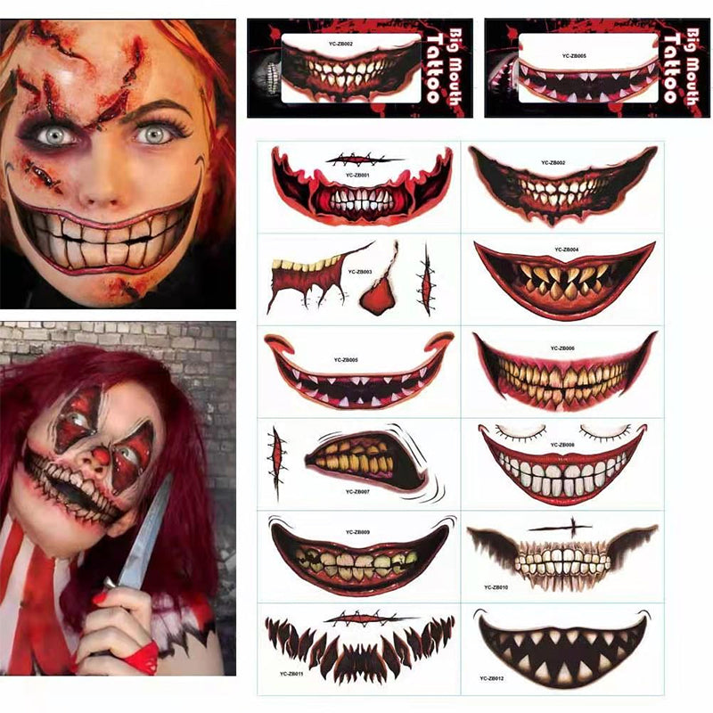Tatuaggi di Halloween Horror Realistici – Completa il Tuo Trucco di Halloween