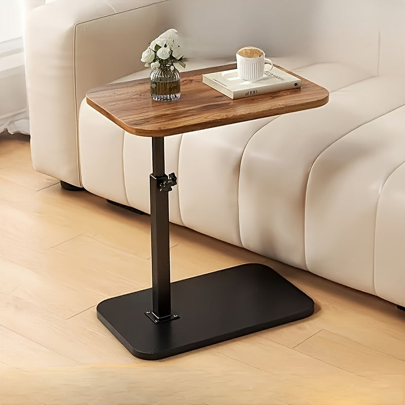 Tavolino da Salotto Regolabile con Piano Rettangolare – Struttura Moderna in Metallo – Altezza Regolabile – Design Salvaspazio