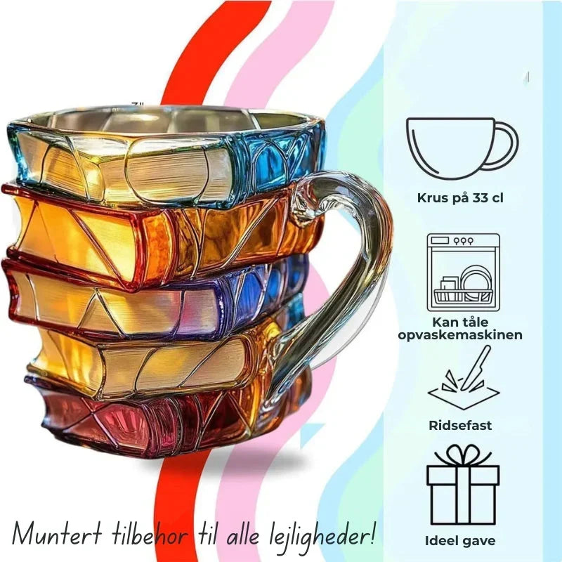 Tazza a Forma di Libri - Tazza 3D per Momenti di Caffè Unici