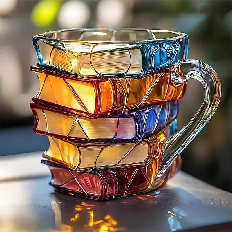 Tazza a Forma di Libri - Tazza 3D per Momenti di Caffè Unici