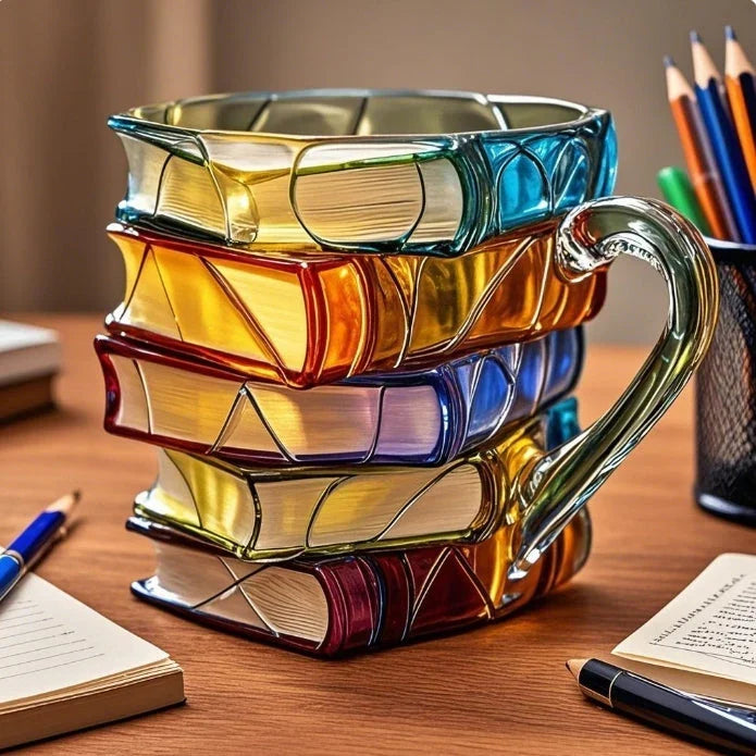 Tazza a Forma di Libri - Tazza 3D per Momenti di Caffè Unici