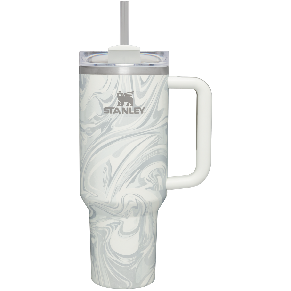 Tazza Termica da Viaggio in Acciaio Inox da 40oz - Anti-perdita, con Manico e Cannuccia