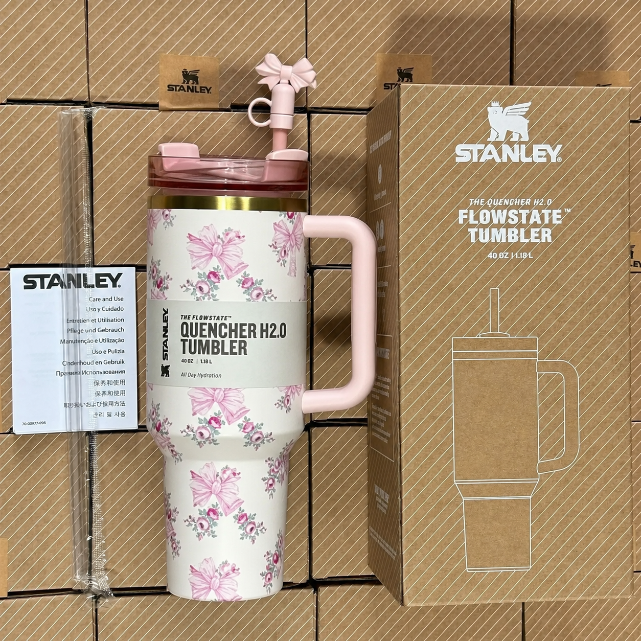 Tazza Termica da Viaggio in Acciaio Inox da 40oz - Anti-perdita, con Manico e Cannuccia