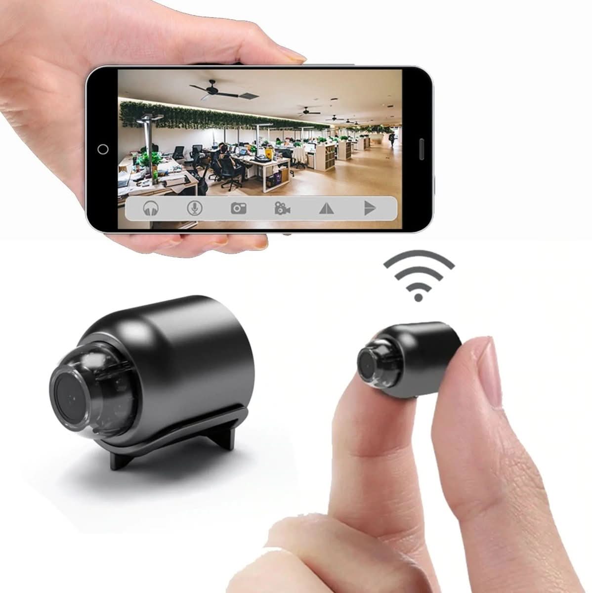 Telecamera senza fili con visione notturna per sorveglianza discreta