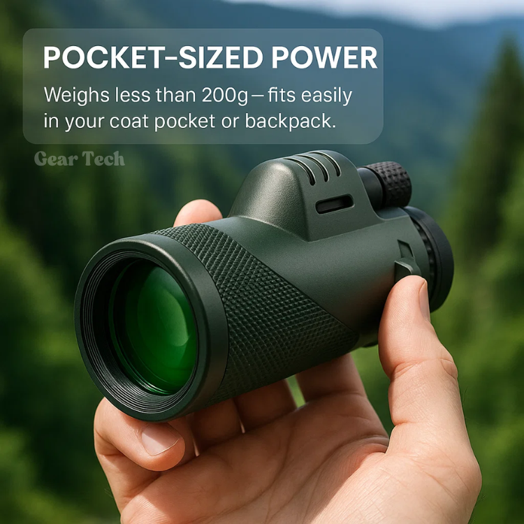 Telescopio Monoculare Compatto Ultra-Zoom 600x | Lente HD, Leggero e Perfetto per Escursioni, Birdwatching ed Eventi Sportivi