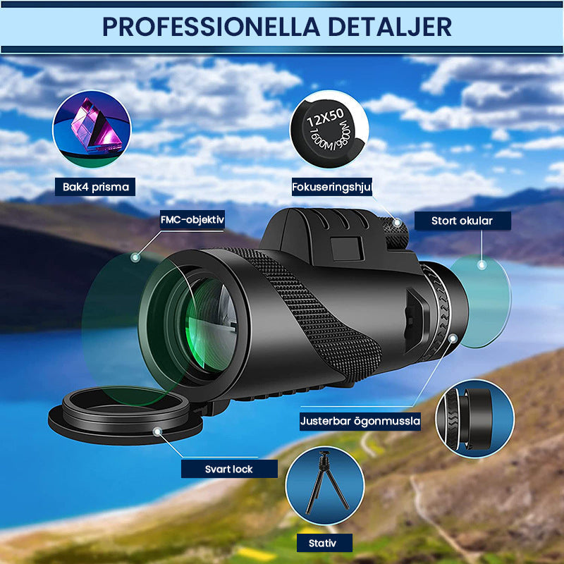 Telescopio monoculare portatile Zoom HD 5000M per uso esterno