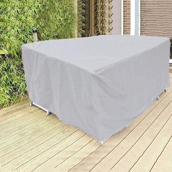 Telo di protezione impermeabile per mobili da giardino in poliestere nero