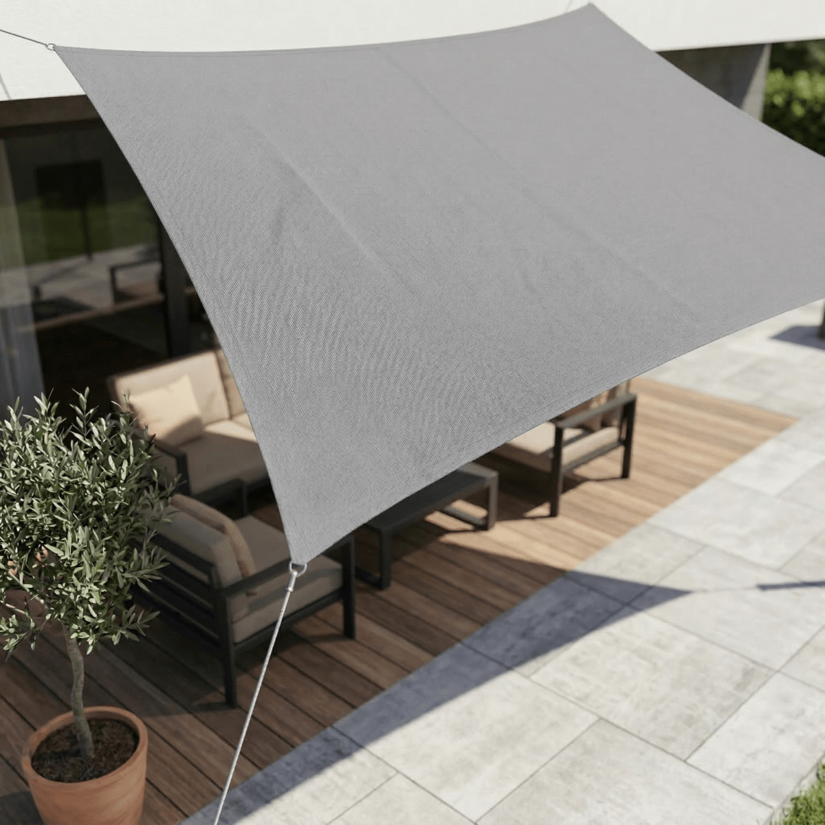 Tenda da sole ombreggiante impermeabile con protezione UV per terrazza e balcone