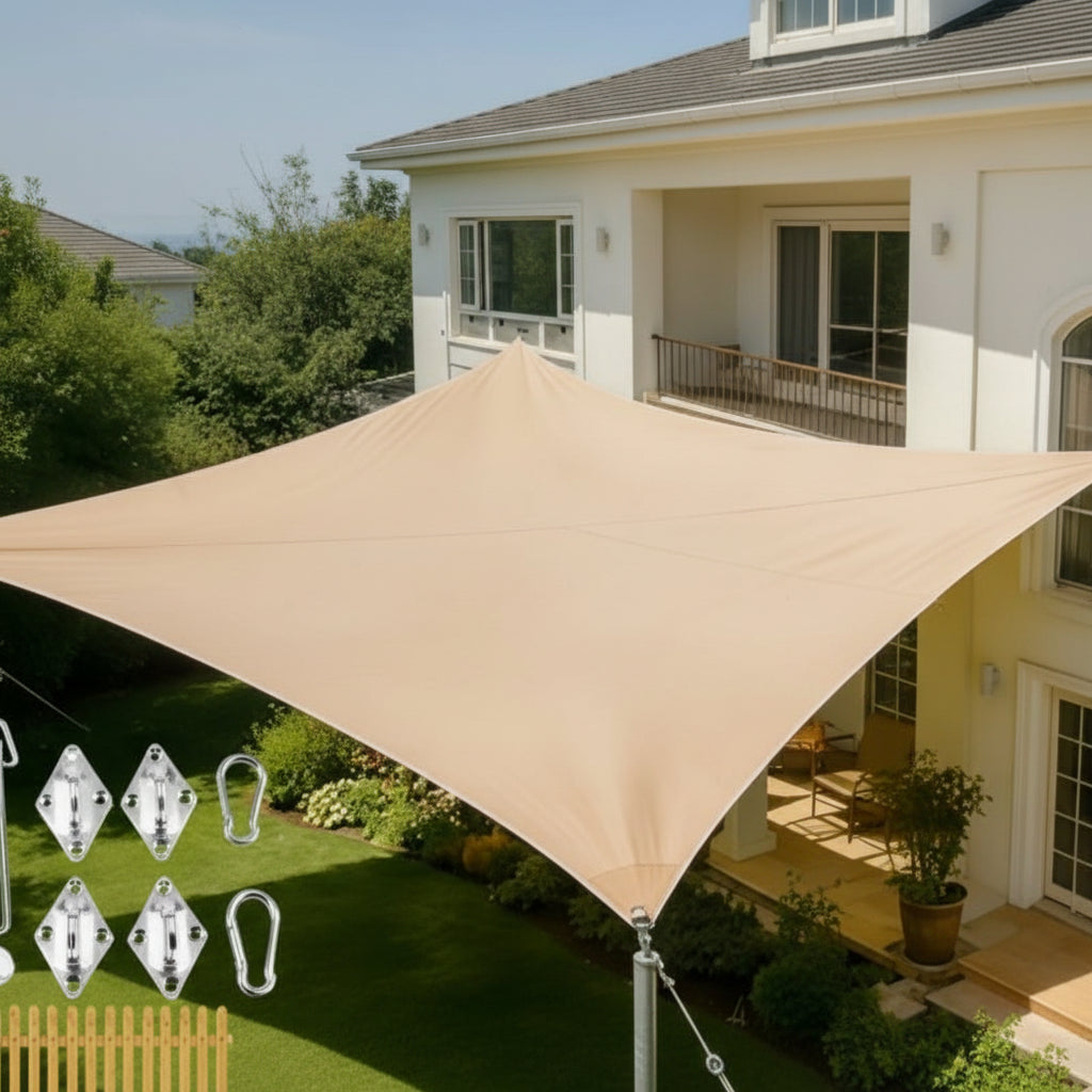 Tenda da sole ombreggiante impermeabile con protezione UV per terrazza e balcone