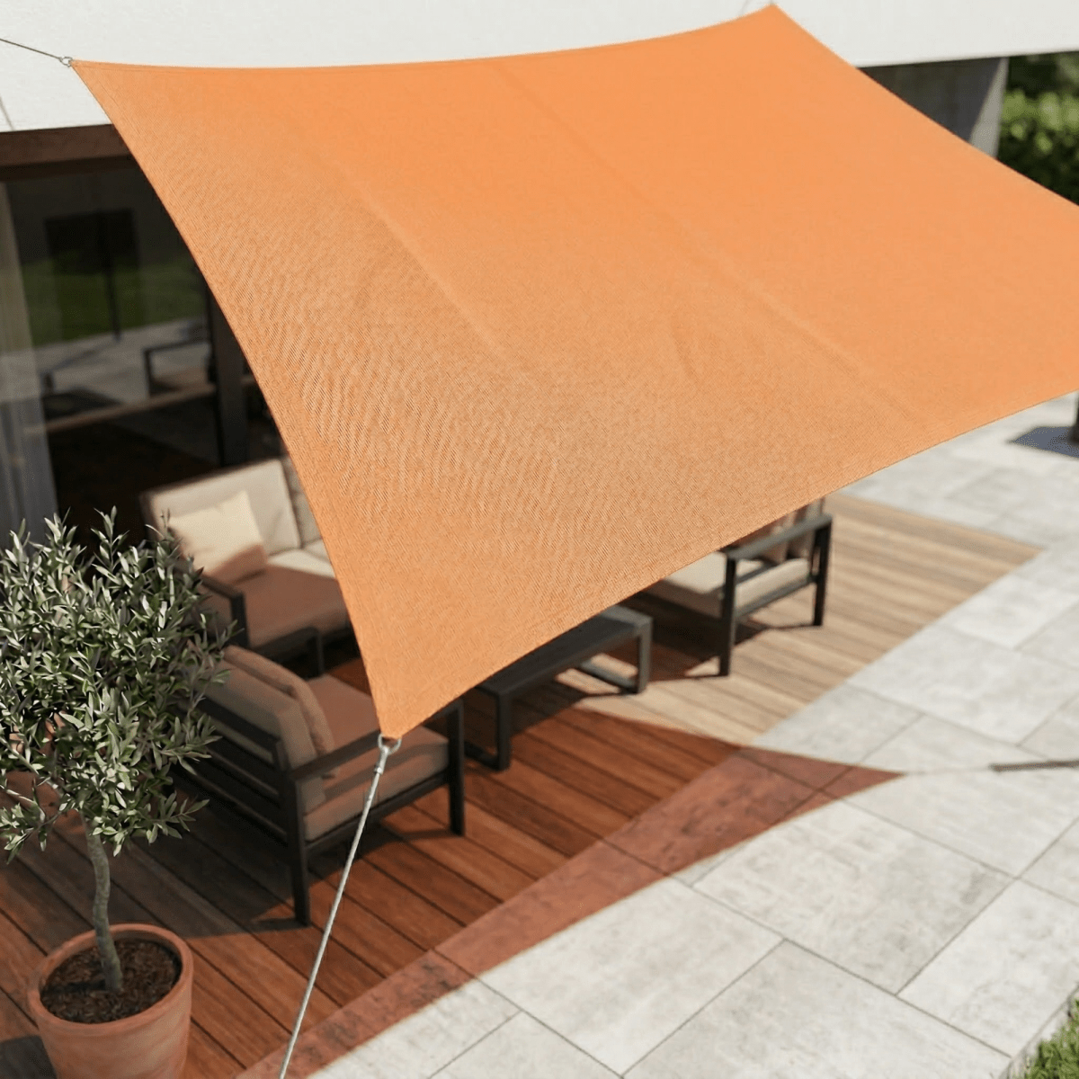 Tenda da sole ombreggiante impermeabile con protezione UV per terrazza e balcone