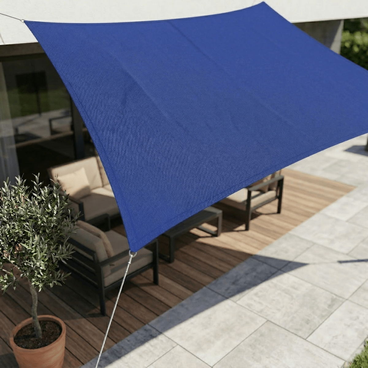 Tenda da sole ombreggiante impermeabile con protezione UV per terrazza e balcone